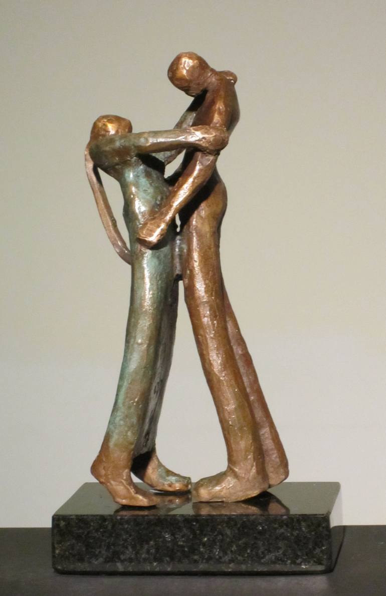 Original Expressionism Love Sculpture by Bozena Happach