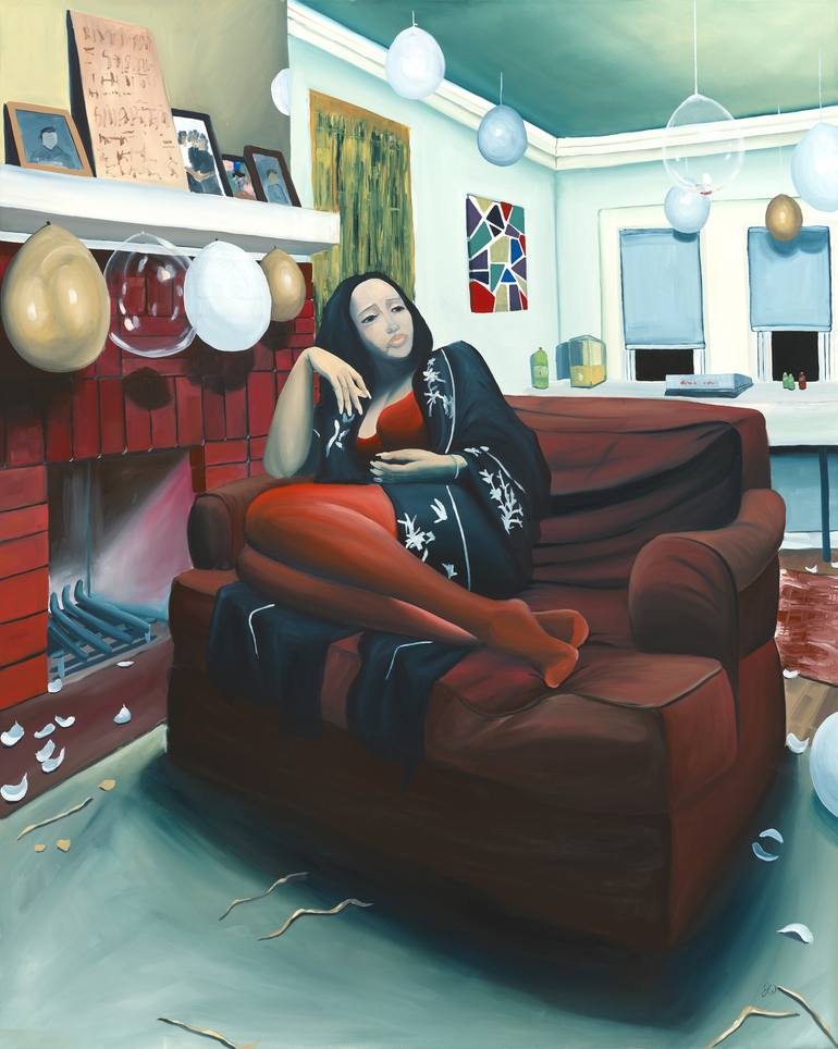 Original Fine Art Portrait Paintings by Jennifer Warren