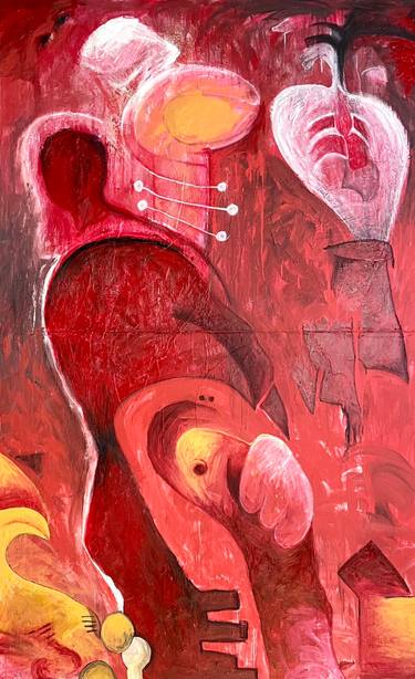Original Abstract Expressionism Education Paintings by Uzo Uzo