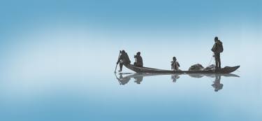 Original Conceptual Rural life Mixed Media by Kamal Obat