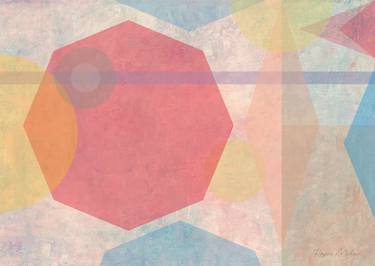 Original Art Deco Abstract Mixed Media by Rojeh Maher