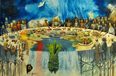 Original Conseptual Mortality Painting by Stefan Pavlov
