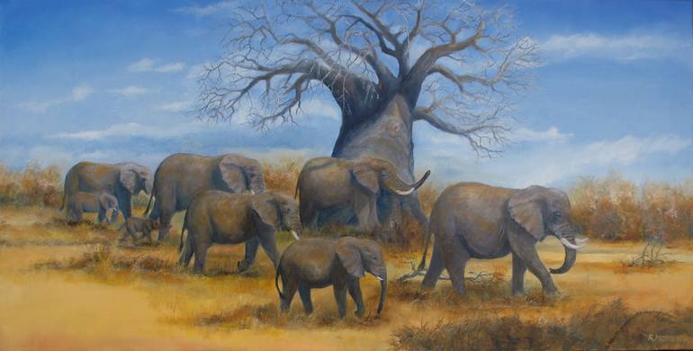 Original Impressionism Animal Paintings by Richard Morris