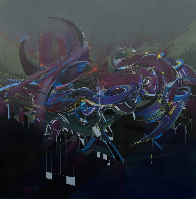 Original Surrealism Architecture Paintings by Jakub Reken