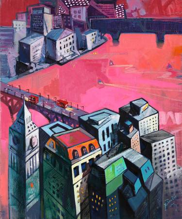 Original Fine Art Travel Paintings by Zinna Yoo