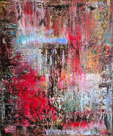 Original Abstract Expressionism Abstract Painting by Grit Siegl