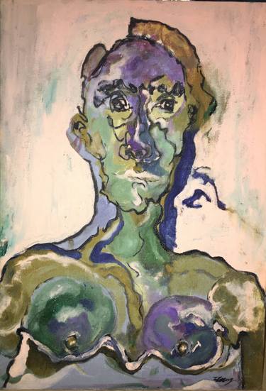 Print of Portraiture Portrait Drawings by Tuba Yorulmaz
