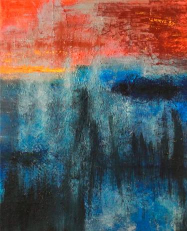 Original Abstract Expressionism Abstract Painting by Mikael Kawamura