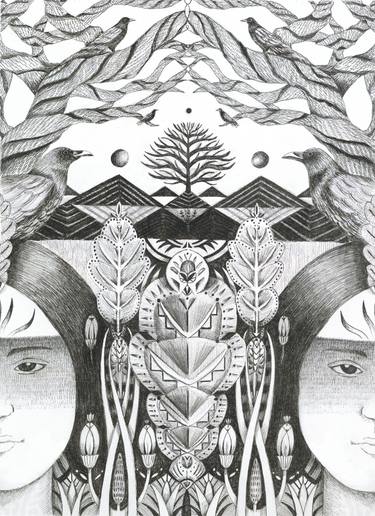 Original Conceptual Nature Drawings by Corina Capri