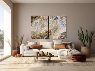 Original Abstract Expressionism Abstract Painting by Maria Karpenko