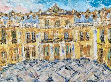 Original Impressionism Architecture Paintings by Vilma Gataveckiene