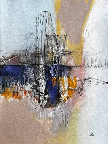 Original Abstract Expressionism Abstract Mixed Media by Jai Srivastava