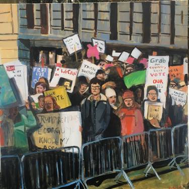 Original Expressionism Politics Paintings by Trine Giaever