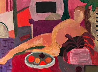 Original Abstract Expressionism Women Paintings by Marous Artist