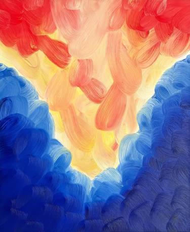 Original Abstract Expressionism Abstract Painting by Andreas Kuhn
