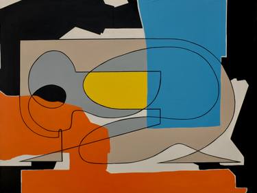 Original Art Deco Religion Paintings by Jeanluc Feugeas