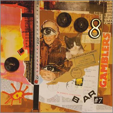 Original Abstract Expressionism Culture Collage by Viorel Costea