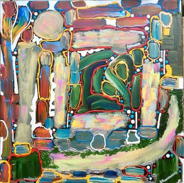Original Expressionism Abstract Painting by Donatas Prusevicius