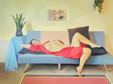 Original Classicism Nude Painting by Tony Girolo