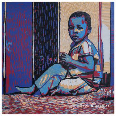 Original Conceptual Classical mythology Printmaking by Tosin Oyeniyi