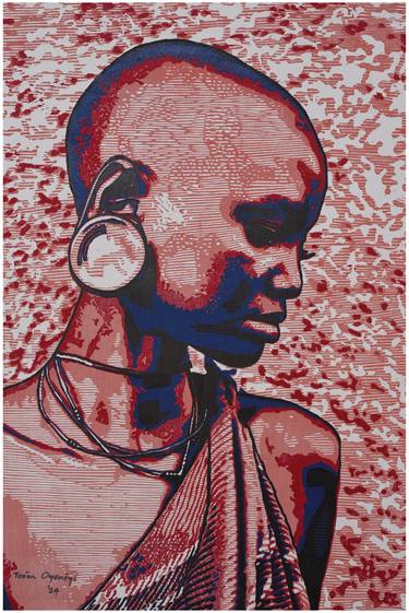 Original Expressionism Classical Mythology Printmaking by Tosin Oyeniyi