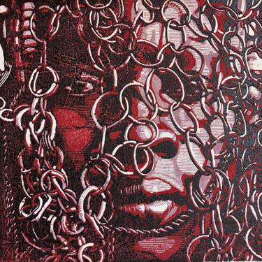 Original Abstract Classical mythology Printmaking by Tosin Oyeniyi