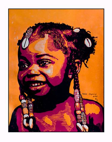 Original Conceptual Children Printmaking by Tosin Oyeniyi