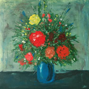 Original Conceptual Floral Paintings by Aleksi Kazubski