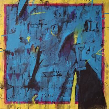 Original Abstract Expressionism Abstract Painting by Eris Lungguh Sumantri