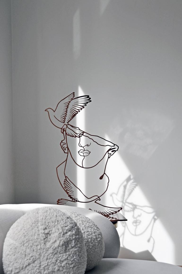 Original Minimalism Classical Mythology Sculpture by Christina Moschou