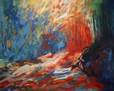 Original Abstract Expressionism Abstract Paintings by Ellen Fasthuber-Huemer 