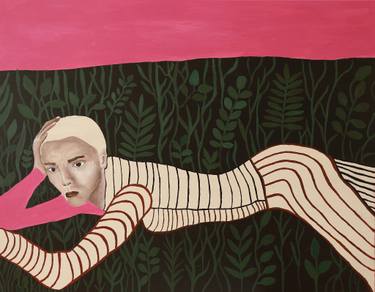 Print of Abstract Portrait Paintings by Justina Gvė