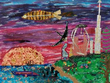 Original Contemporary Outer Space Mixed Media by David Westwood