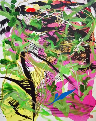 Original Abstract Expressionism Abstract Paintings by Odilia Fu