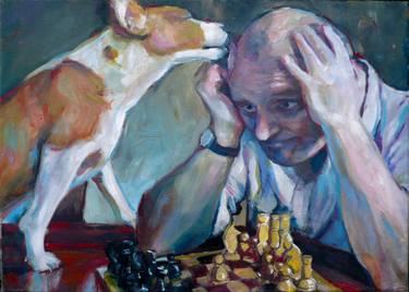 Original Portraiture People Painting by Marketa Cenker