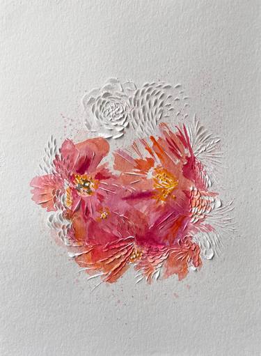 Original Abstract Expressionism Floral Painting by Caitrin Alexandre