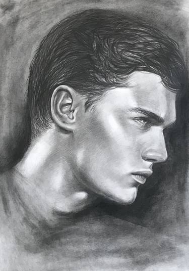Original Modern Men Drawings by Anastasia Terskih