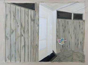 Original Figurative Architecture Painting by Ocean Mcdermott