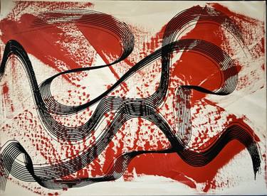 Original Abstract Expressionism Abstract Painting by Oronzo Toro