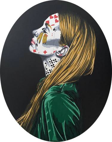 Original Pop Art Women Mixed Media by Annabelle Amory