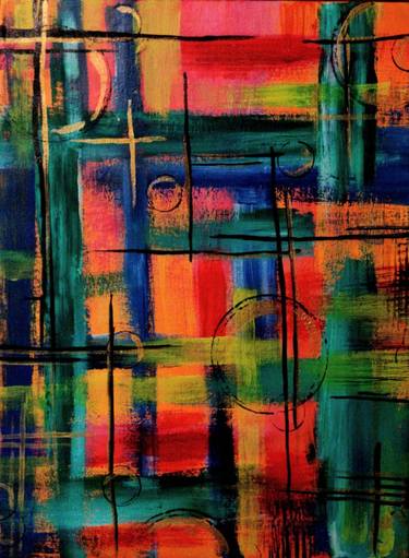 Original Abstract Painting by Prasenjit Sengupta