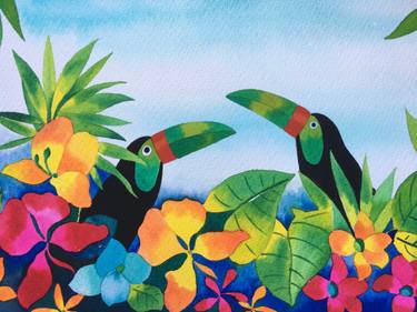 Original Illustration Botanic Paintings by Mjose Brignardelli