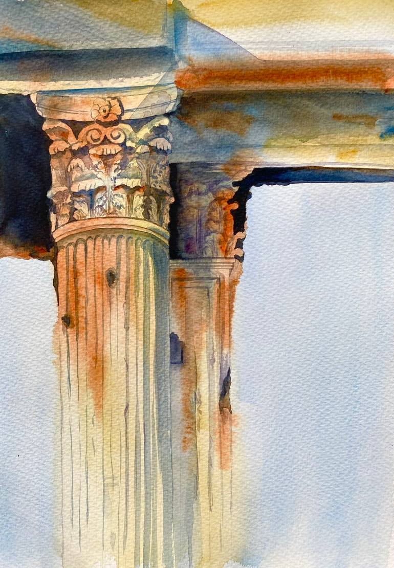Print of Art Deco Architecture Paintings by Elena Tuncer