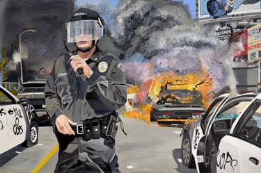 Original Documentary Political Paintings by Eloisa Ballivian