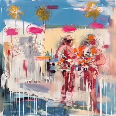 Print of Abstract Travel Mixed Media by Michel Katz