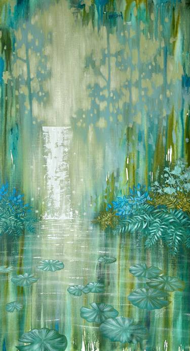 Original Abstract Landscape Painting by Ekaterina Prisich