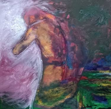Original Abstract Expressionism Abstract Painting by Gülname Eslek