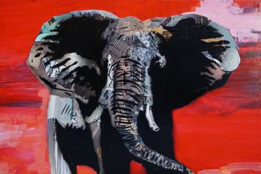 Original Street Art Animal Mixed Media by Chris Swain