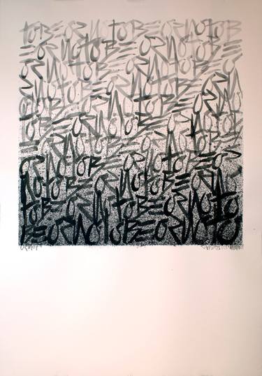Original Conceptual Calligraphy Drawings by Raffaello Eroico