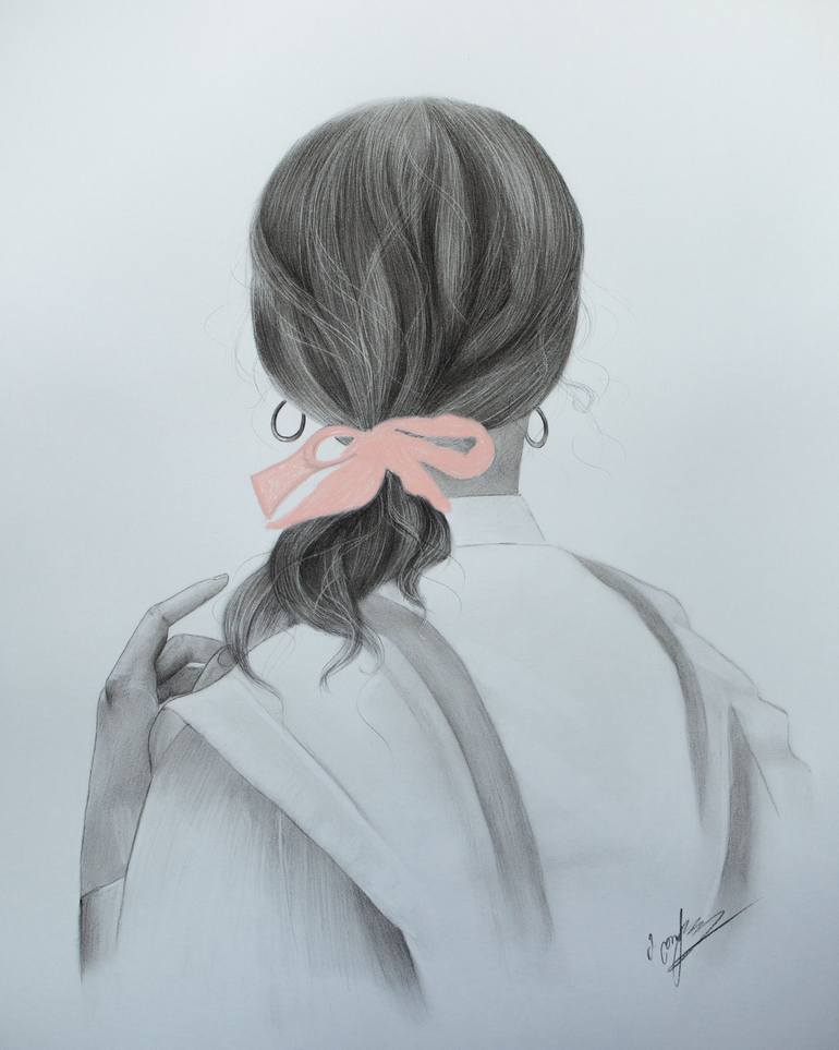 Print of Portraiture Women Drawings by Mariam Darchiashvili